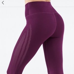 Fabletics skulpt-knit purple high-waisted legging - M